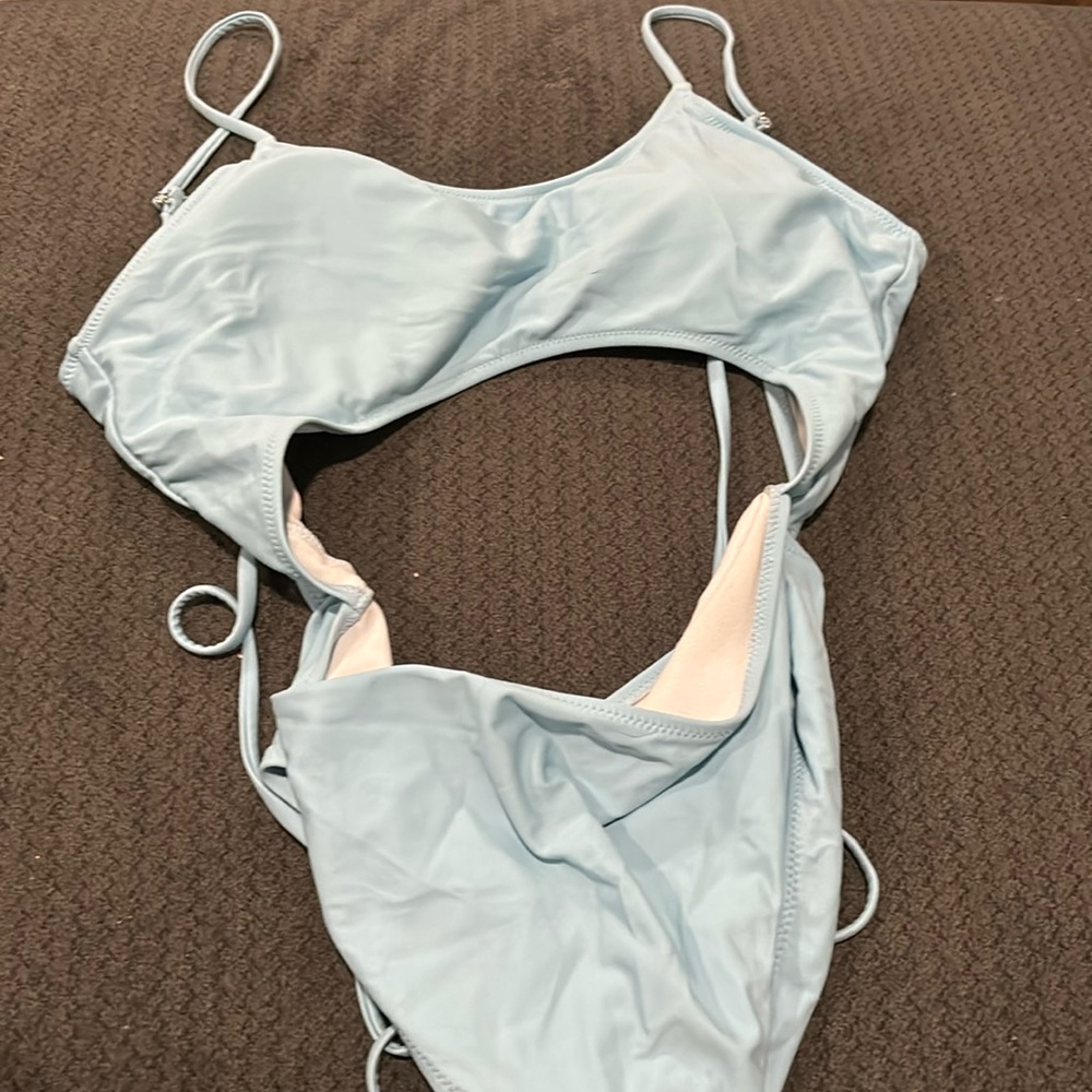 Baby blue one piece